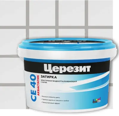 ЦЕРЕЗИТ СЕ 40 2кг затирка эл. водооталк. серебристо-серый, , шт в интернет-магазине Патент24.рф
