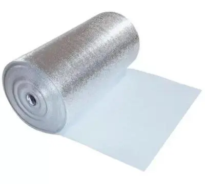 Изоляция из пенополиэтилена с фольгой Алюфом 10мм х 1м с клеевым слоем, , м в интернет-магазине Патент24.рф