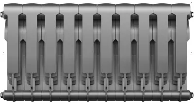Радиатор биметал. Royal Thermo BiLiner 350 Silver Satin 10 секций, , шт в интернет-магазине Патент24.рф