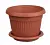 Кашпо пл."ЛИВИЯ" д. 28см 7,4л с/подст. М3021/3005/3015, , шт в интернет-магазине Патент24.рф