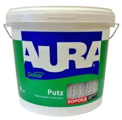 Штукатурка структурная акриловая Aura Putz Decor 8кг "КОРОЕД" (зерно 3,0мм), , шт в интернет-магазине Патент24.рф
