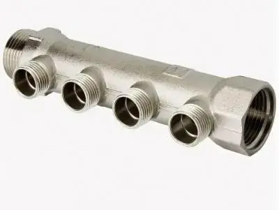 Коллектор 1" г/ш с 4-мя вых.(нар.резьбы) VT.500n 2/30, , шт в интернет-магазине Патент24.рф