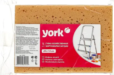 Губка хозяйственная (для уборки) большая 20х14х6,5см 12090 York, , шт в интернет-магазине Патент24.рф