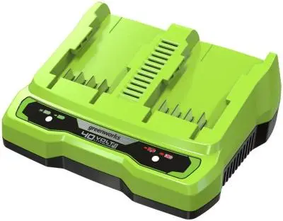 Зарядное устройство быстрое Greenworks G40UC8 40В на 2 аккум., , шт в интернет-магазине Патент24.рф Зарядное устройство быстрое Greenworks G40UC8 40В на 2 аккум., , шт в интернет-магазине Патент24.рф