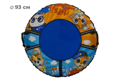 Санки надувные Ватрушка 93см пвх-oxford с принтом Travel, , компл в интернет-магазине Патент24.рф