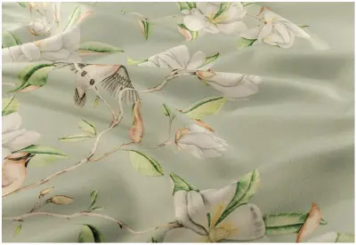 Комплект портьер Райский сад 140х160 мятный с подхватами по 2 шт ГП, , шт в интернет-магазине Патент24.рф