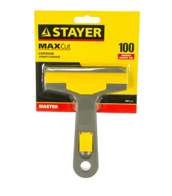 Скребок STAYER Master унив.пластмассовый корпус, 100мм 08515_z01, , шт в интернет-магазине Патент24.рф