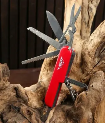 Нож швейцарский "Мастер К" 11в1, красный, , шт в интернет-магазине Патент24.рф