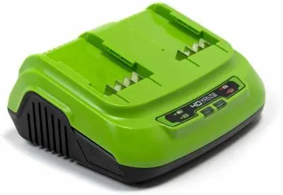 Зарядное устройство быстрое Greenworks G40UC8 40В на 2 аккум., , шт в интернет-магазине Патент24.рф Зарядное устройство быстрое Greenworks G40UC8 40В на 2 аккум., , шт в интернет-магазине Патент24.рф