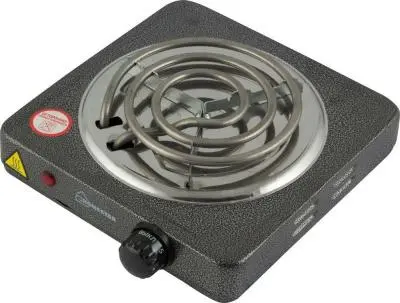 Плитка электрическая ENERGY EN-902B, черная, 1 конф, спираль в интернет-магазине Патент24.рф