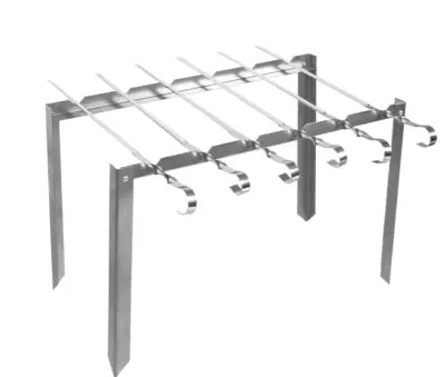 Мангал BOYSCOUT 420х40х250м Таганок каркасный, сборный + 6шампуров в чехле, , шт в интернет-магазине Патент24.рф