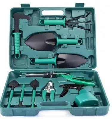 Н-р садового инструмента Чудесный Сад Цветик L 10предм. с цв.ручк. в кейсе, , шт в интернет-магазине Патент24.рф