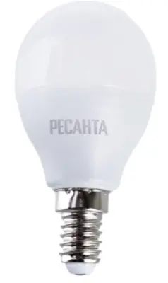 Лампа светод. LL-R-G45-7W-230-4K-E14 шар РЕСАНТА, , шт в интернет-магазине Патент24.рф