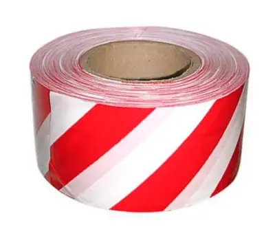 Лента сигнальная 48х150м (Оградительная) красная, , шт в интернет-магазине Патент24.рф