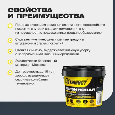 Краска резиновая F310 Оптимист графитово-серая 1кг, , шт в интернет-магазине Патент24.рф