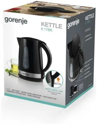 Чайник электрический Gorenje K17BK в интернет-магазине Патент24.рф