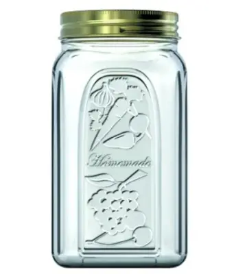 Банка с крышкой металл.квадратная 1000мл , , шт в интернет-магазине Патент24.рф