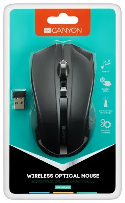 Мышь Сanyon 2.4GHz wireless Optical Mouse with 4 buttons, DPI 800/1200/1600, Red в интернет-магазине Патент24.рф