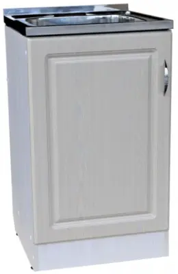 Тумба под мойку 500х500 Беленый Дуб левая SIRIUSLINE Т5050Д-Л, , шт в интернет-магазине Патент24.рф