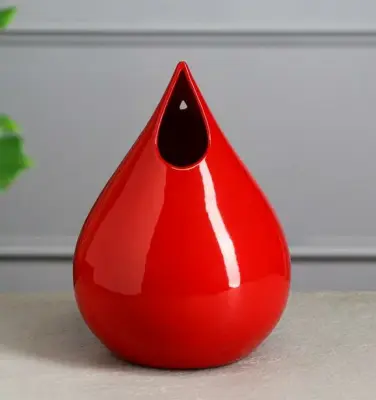 Ваза настольная h21см "Капля" керамика 1040566, , шт в интернет-магазине Патент24.рф