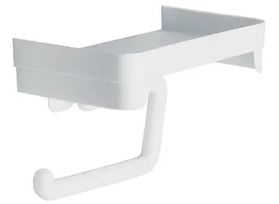 Держатель д/туалетной бумаги пласт. 18,5х11х14см с полочкой М2224, , шт в интернет-магазине Патент24.рф