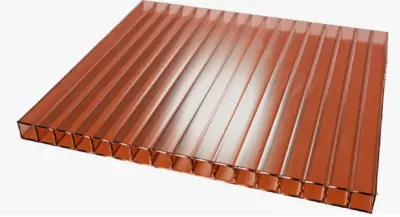 Поликарбонат сотовый 2,1х6х6мм бронза, , л. в интернет-магазине Патент24.рф