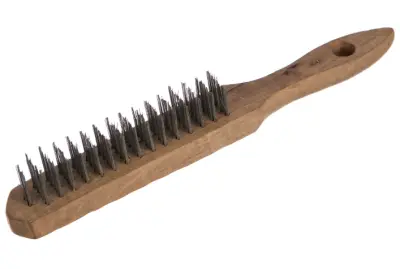 Щетка ТЕВТОН стальная с дер.ручкой 4 ряда 3503-4, , шт в интернет-магазине Патент24.рф