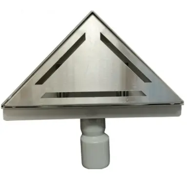 Желоб водоотв. треугольный 200х200мм из нерж. стали с решеткой 001Terma Flow-L, , шт в интернет-магазине Патент24.рф