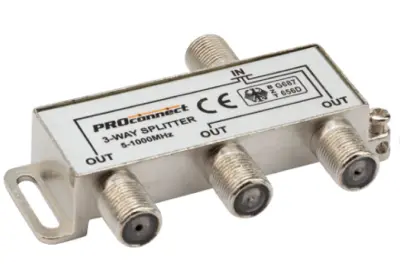 Делитель на 3TV Proconnect splitter 5-1000MHz 05-6022, , шт в интернет-магазине Патент24.рф