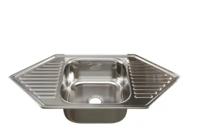 Мойка нерж.врезная 95х50А (0,8х180) вып.3 1/2 с сиф., без гофры(трапеция), , шт в интернет-магазине Патент24.рф