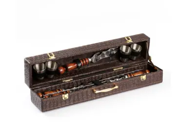 Набор шампуров "Элит-XS" в коробке из эко-кожи №13 9088197, , шт в интернет-магазине Патент24.рф