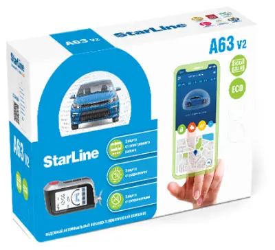 Сигнализация STAR LINE A63 v.2 2CAN+2LIN ECO в интернет-магазине Патент24.рф