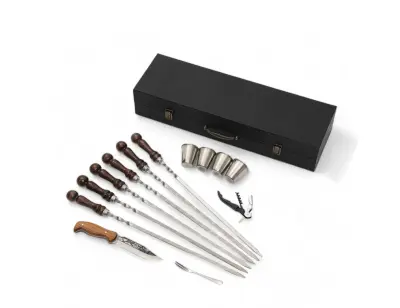 Набор шампуров "Сокол" в кейсе из эко-кожи №26 9310105, , шт в интернет-магазине Патент24.рф