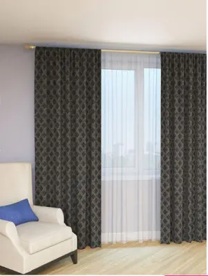 Портьера Марокко 150х260 дымчатый ГП, , шт в интернет-магазине Патент24.рф