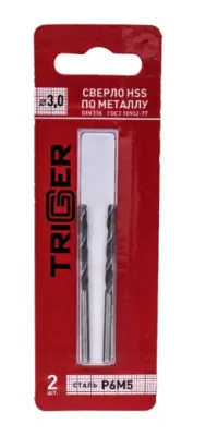 Сверло по металлу ТРИГГЕР 3мм P6М5 73230, , шт в интернет-магазине Патент24.рф Сверло по металлу ТРИГГЕР 3мм P6М5 73230, , шт в интернет-магазине Патент24.рф