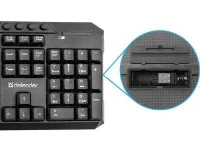 Клавиатура+Мышь Defender Jakarta C-805 RU клавиатура+мышь беспроводные 45804 черный в интернет-магазине Патент24.рф
