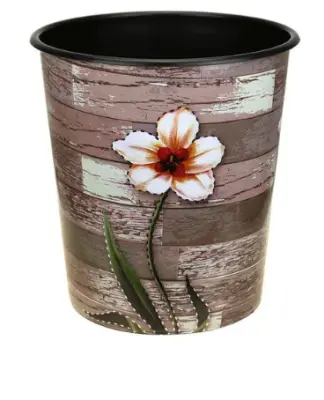 Ведро пл. д/мусора Мрамор 8,5л. 24,5х26 цвета микс, , шт в интернет-магазине Патент24.рф