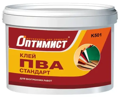 Клей ПВА ОПТИМИСТ К 501 стандарт для внутр.работ 2,3кг, , шт в интернет-магазине Патент24.рф
