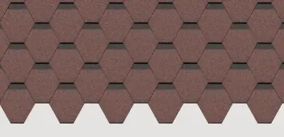 Гибкая черепица Dоcke PIE STANDARD Сота S=3,0м² Красный, , упак в интернет-магазине Патент24.рф