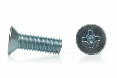 Винт пот. DIN965 М3х6 (40шт) белый цинк, , упак в интернет-магазине Патент24.рф