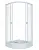 Кабина душевая Ультра 80х80 А 1/4 круга, низ.поддон, Белый, прозр, ДК4, 7мест, , шт в интернет-магазине Патент24.рф