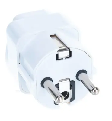 Адаптер-переходник (тревел-адаптер) 16А 250В бел. 1186 UNIVersal, , шт в интернет-магазине Патент24.рф