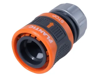 Коннектор с металл. фиксатором аквастоп Plantic Light 5/8" - 3/4" 39381-01 , , шт в интернет-магазине Патент24.рф