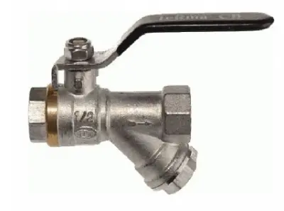 Кран шаровый с фильтром 1/2" в/в ручка Terma CB 30237, , шт в интернет-магазине Патент24.рф