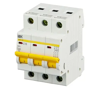 Выключ. автомат. ИЭК 3 пол. ВА 47-29 16А, , шт в интернет-магазине Патент24.рф