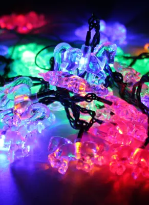 Электрогирлянда KOC_GIR30LEDMIX3_RGB Новогодний микс (ел.игрушки) 30LED разноцв 4,4м 8 режимов, , шт в интернет-магазине Патент24.рф