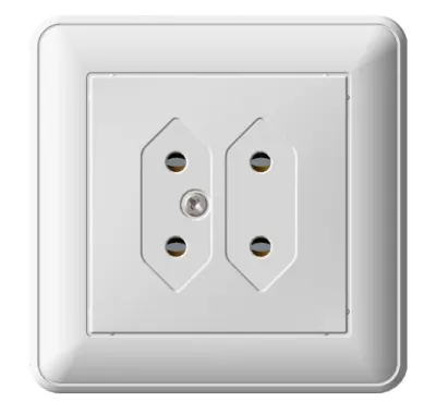 Розетка TV 2СП РС 6-253-18 под плоскую вилку, , шт в интернет-магазине Патент24.рф