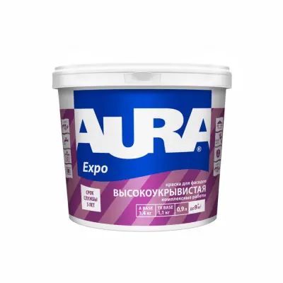 Краска AURA EXPO фасадная 0,9л., , шт в интернет-магазине Патент24.рф
