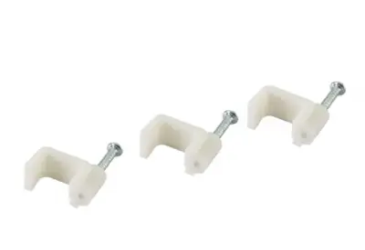 Скоба 7мм плоская пластиковая (50шт), , упак в интернет-магазине Патент24.рф