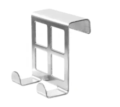 Крючок на дверь "Квадро" 2-х рожк. 5х5,5х1,7см нерж. 1006, , шт в интернет-магазине Патент24.рф